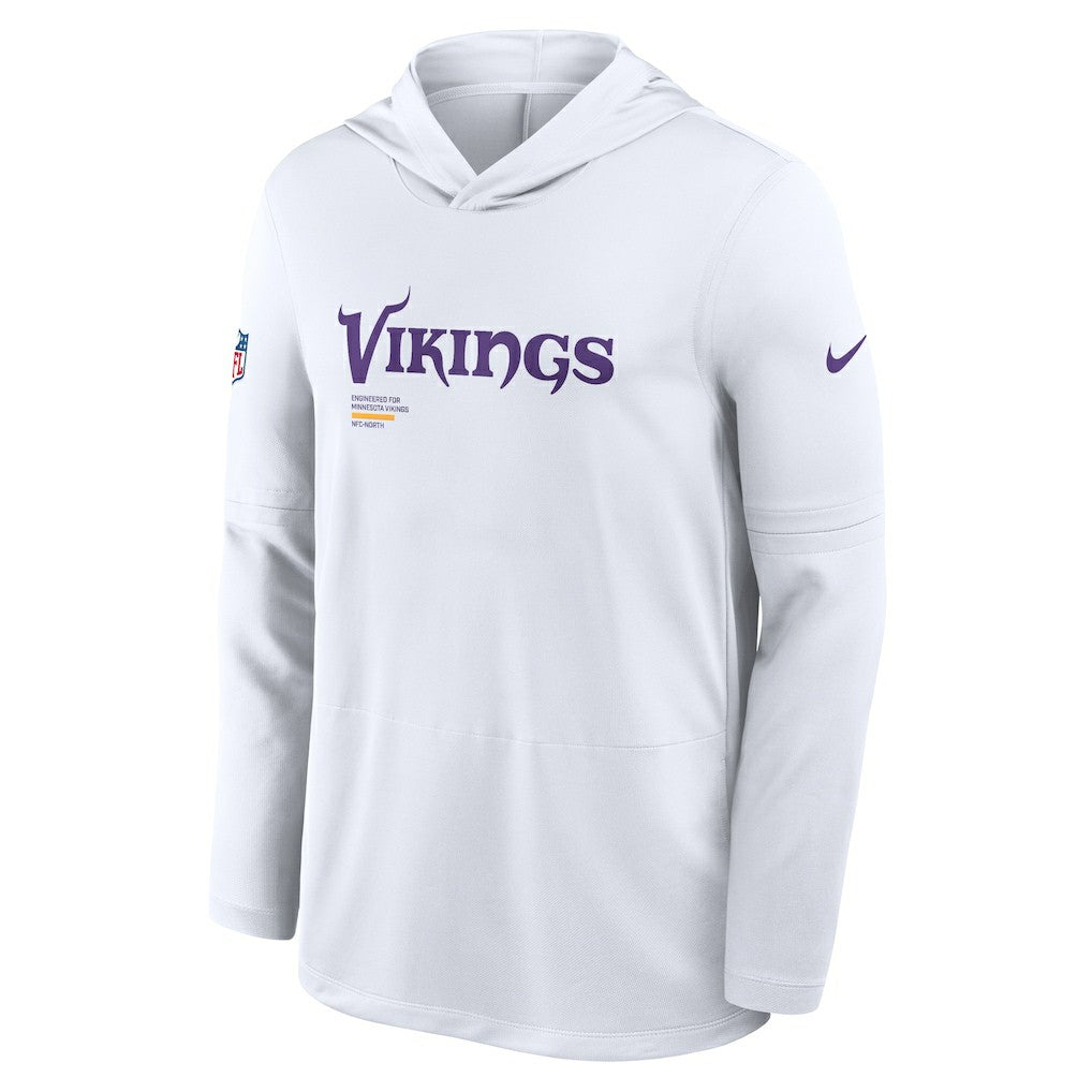 Sideline Pure Fury Performance Long Sleeve Hoodie T-Shirt - Minnesota Vikings