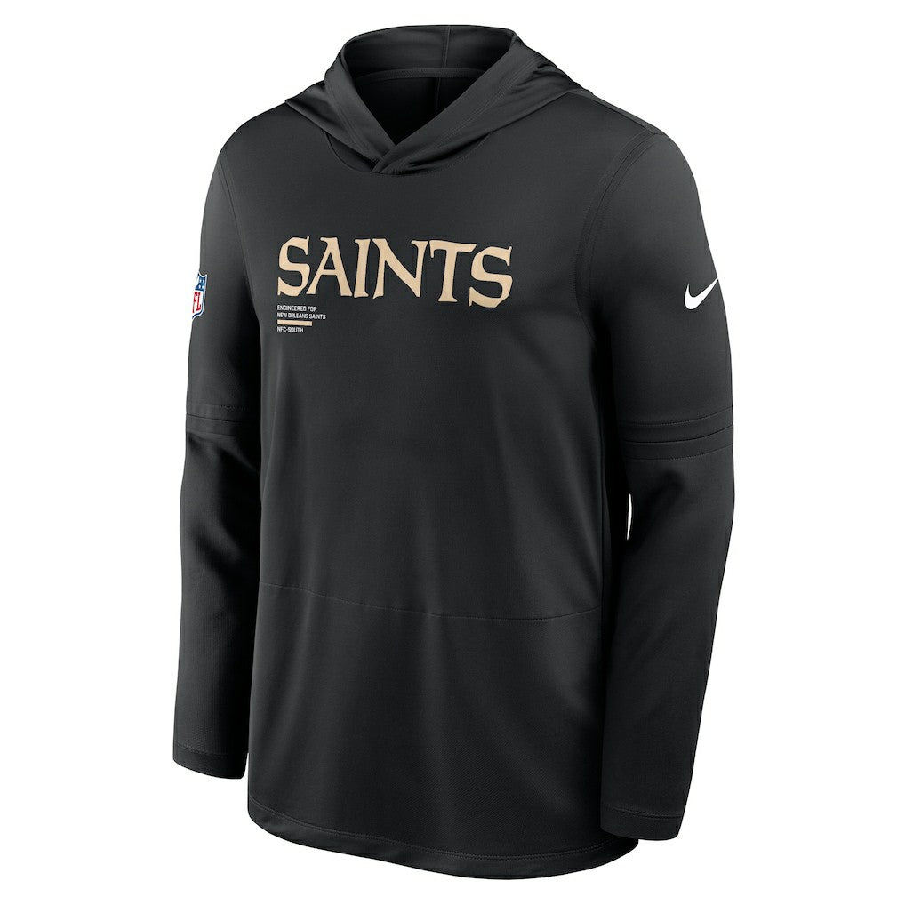 Sideline Pure Fury Performance Long Sleeve Hoodie T-Shirt - New Orleans Saints