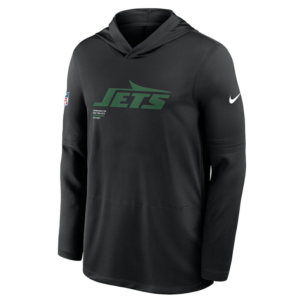 Sideline Pure Fury Performance Long Sleeve Hoodie T-Shirt - New York Jets