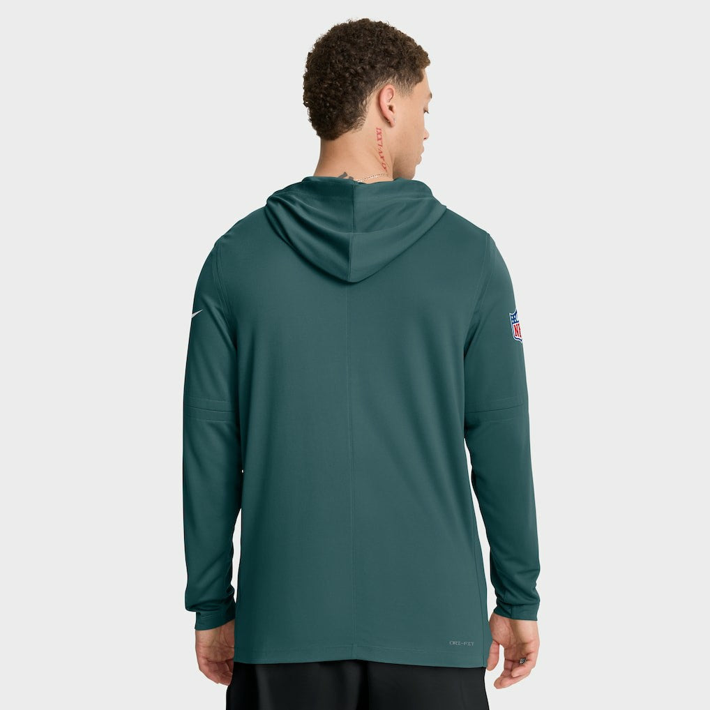 Sideline Pure Fury Performance Long Sleeve Hoodie T-Shirt - Philadelphia Eagles