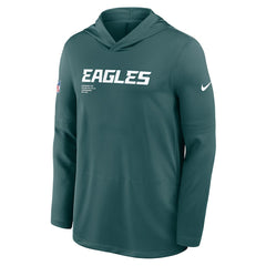 Sideline Pure Fury Performance Long Sleeve Hoodie T-Shirt - Philadelphia Eagles