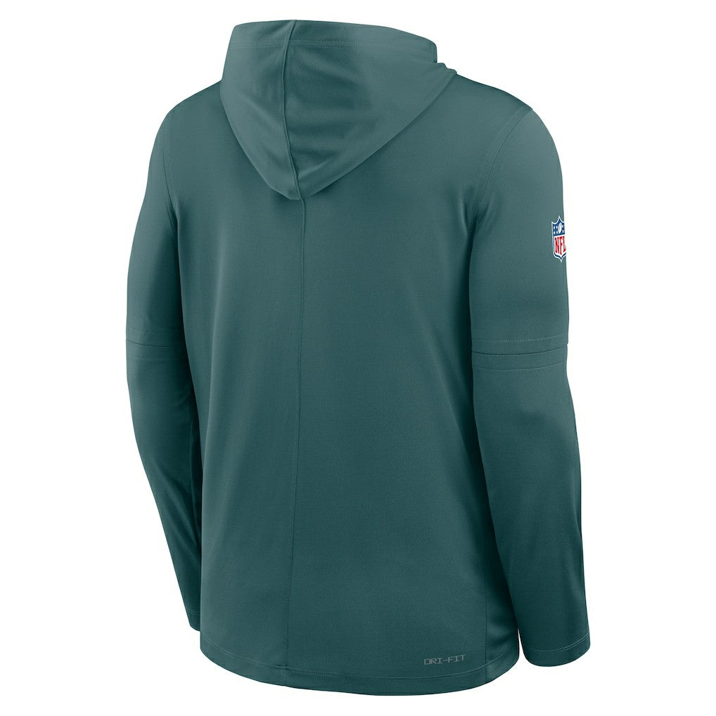 Sideline Pure Fury Performance Long Sleeve Hoodie T-Shirt - Philadelphia Eagles