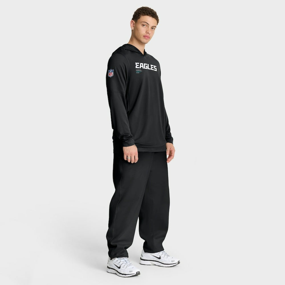Sideline Pure Fury Performance Long Sleeve Hoodie T-Shirt - Philadelphia Eagles