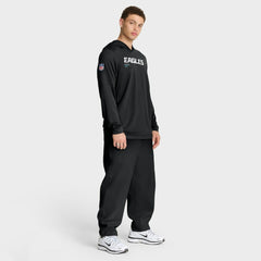 Sideline Pure Fury Performance Long Sleeve Hoodie T-Shirt - Philadelphia Eagles
