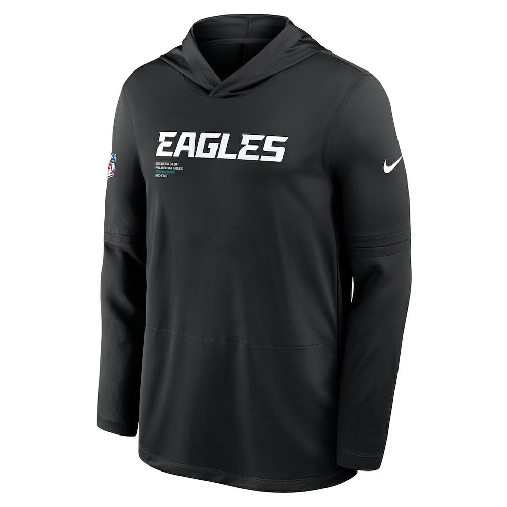 Sideline Pure Fury Performance Long Sleeve Hoodie T-Shirt - Philadelphia Eagles
