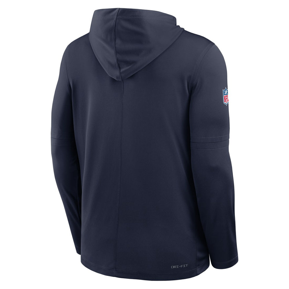 Sideline Pure Fury Performance Long Sleeve Hoodie T-Shirt - Seattle Seahawks