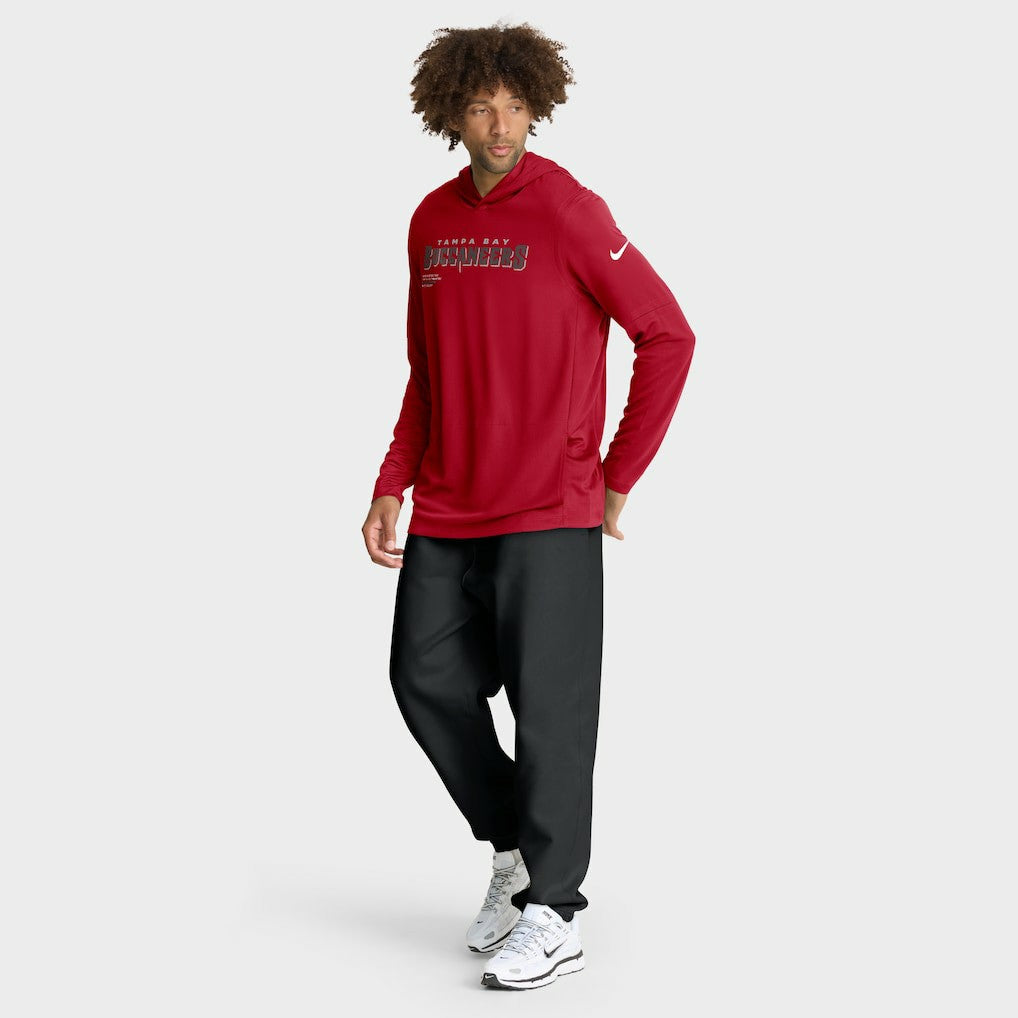 Sideline Pure Fury Performance Long Sleeve Hoodie T-Shirt - Tampa Bay Buccaneers