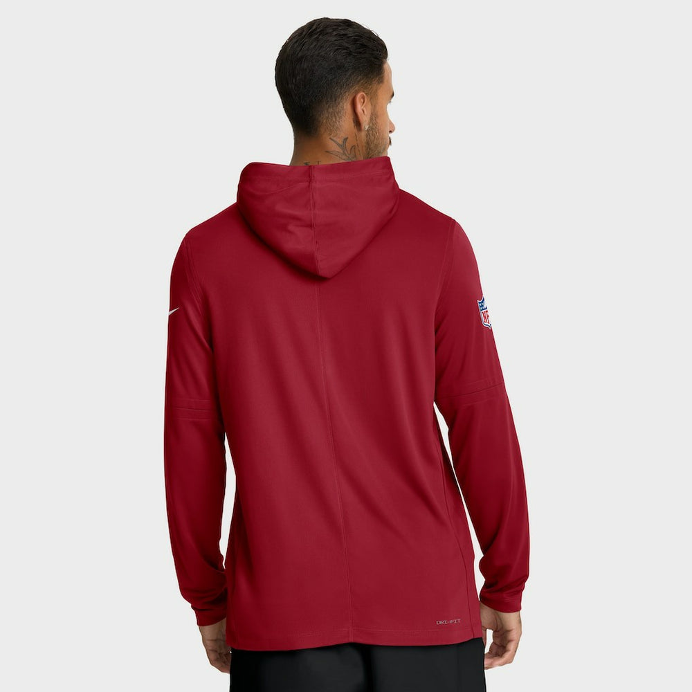 Sideline Pure Fury Performance Long Sleeve Hoodie T-Shirt - Arizona Cardinals