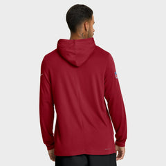 Sideline Pure Fury Performance Long Sleeve Hoodie T-Shirt - Arizona Cardinals