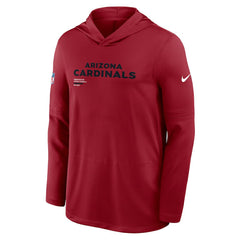 Sideline Pure Fury Performance Long Sleeve Hoodie T-Shirt - Arizona Cardinals