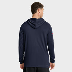 Sideline Pure Fury Performance Long Sleeve Hoodie T-Shirt - Tennessee Titans