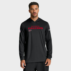 Sideline Pure Fury Performance Long Sleeve Hoodie T-Shirt - Atlanta Falcons