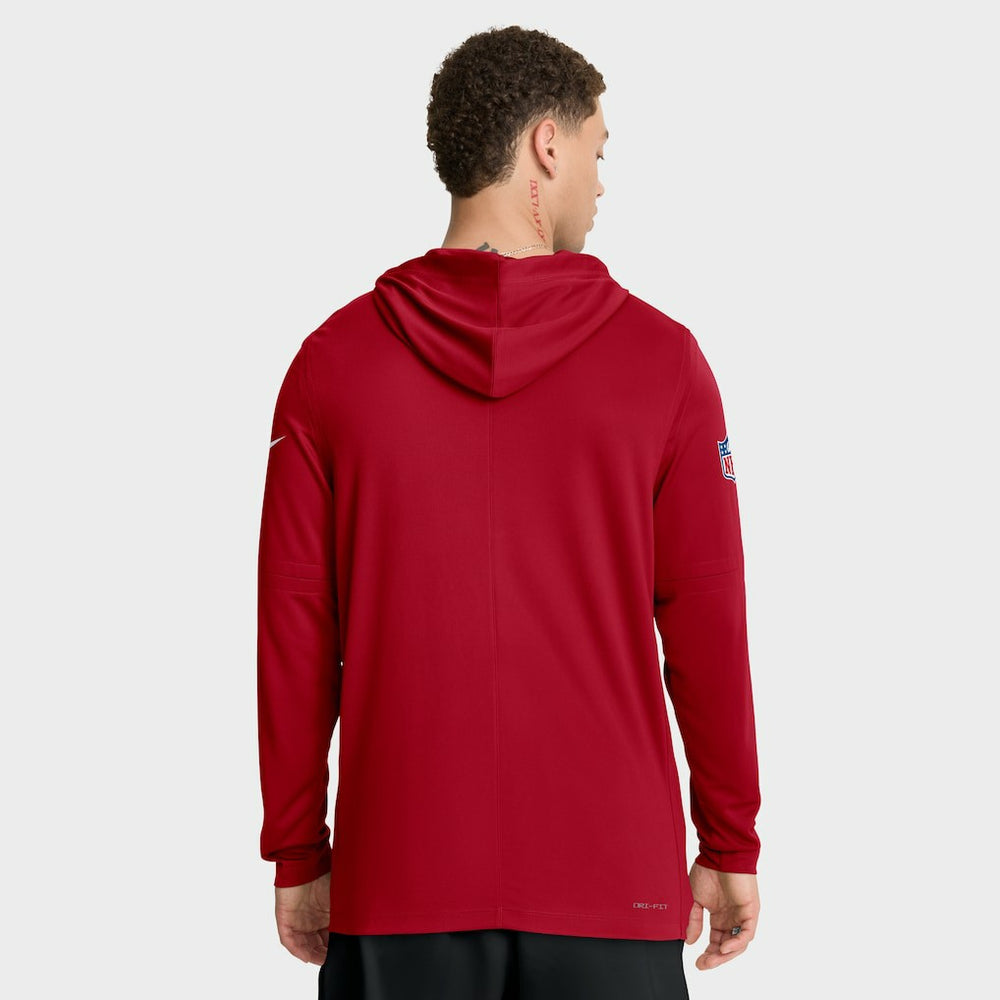 Sideline Pure Fury Performance Long Sleeve Hoodie T-Shirt - San Francisco 49ers
