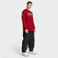 Sideline Pure Fury Performance Long Sleeve Hoodie T-Shirt - San Francisco 49ers
