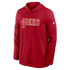 Sideline Pure Fury Performance Long Sleeve Hoodie T-Shirt - San Francisco 49ers