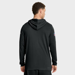 Sideline Pure Fury Performance Long Sleeve Hoodie T-Shirt - Washington Commanders