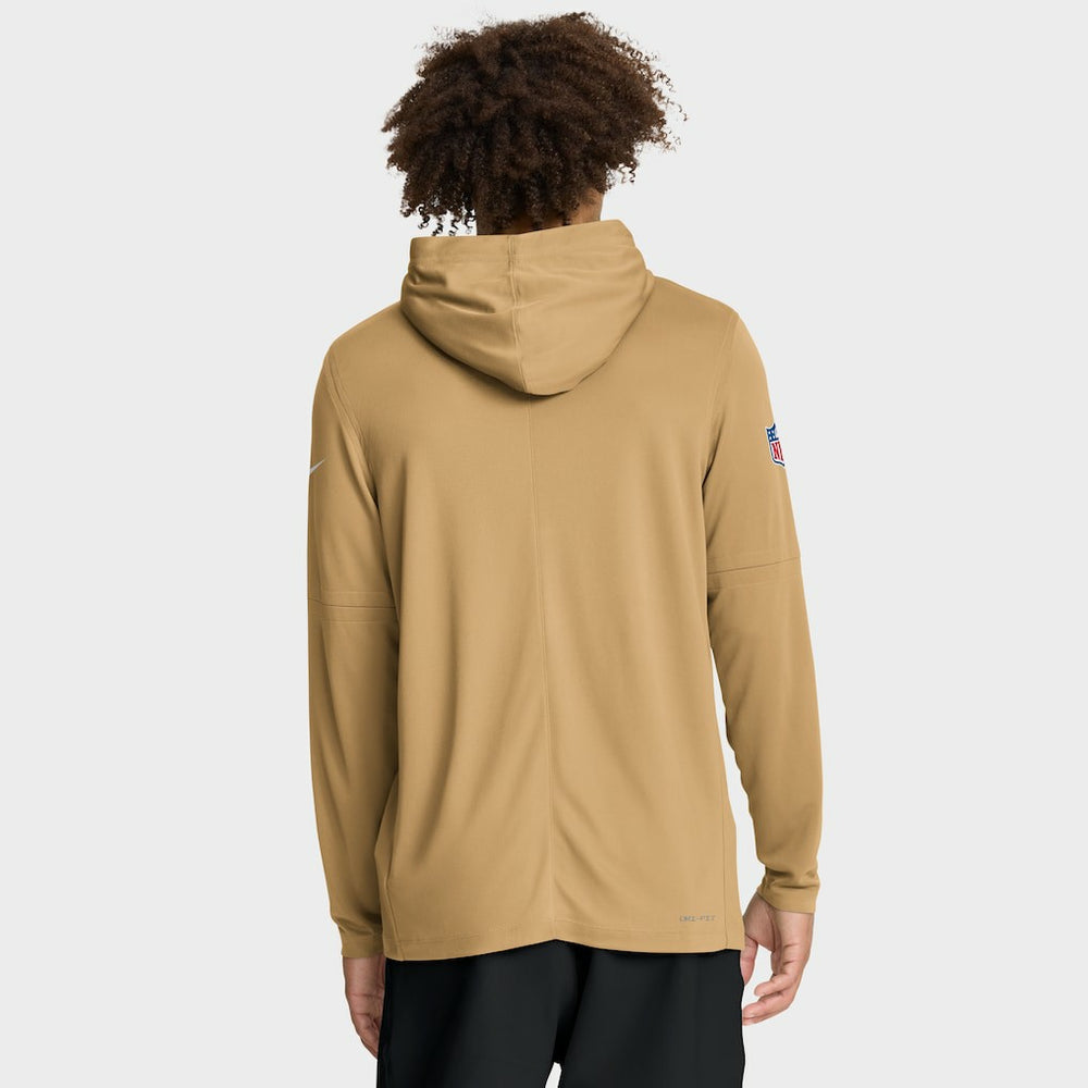 Sideline Pure Fury Performance Long Sleeve Hoodie T-Shirt - San Francisco 49ers