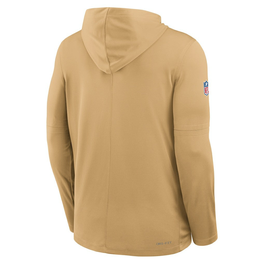 Sideline Pure Fury Performance Long Sleeve Hoodie T-Shirt - San Francisco 49ers