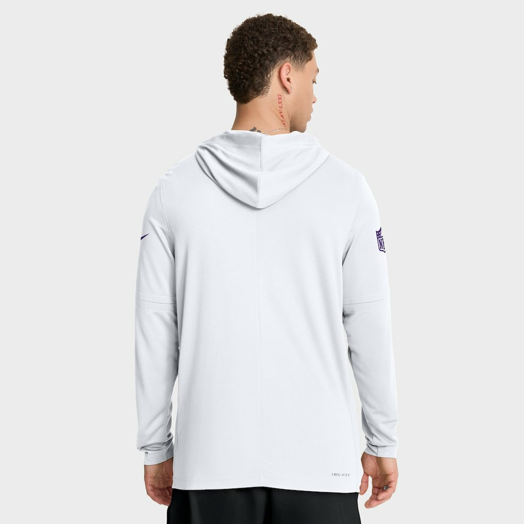 Sideline Option Read Dri-FIT Long Sleeve Hoodie T-Shirt  - Minnesota Vikings