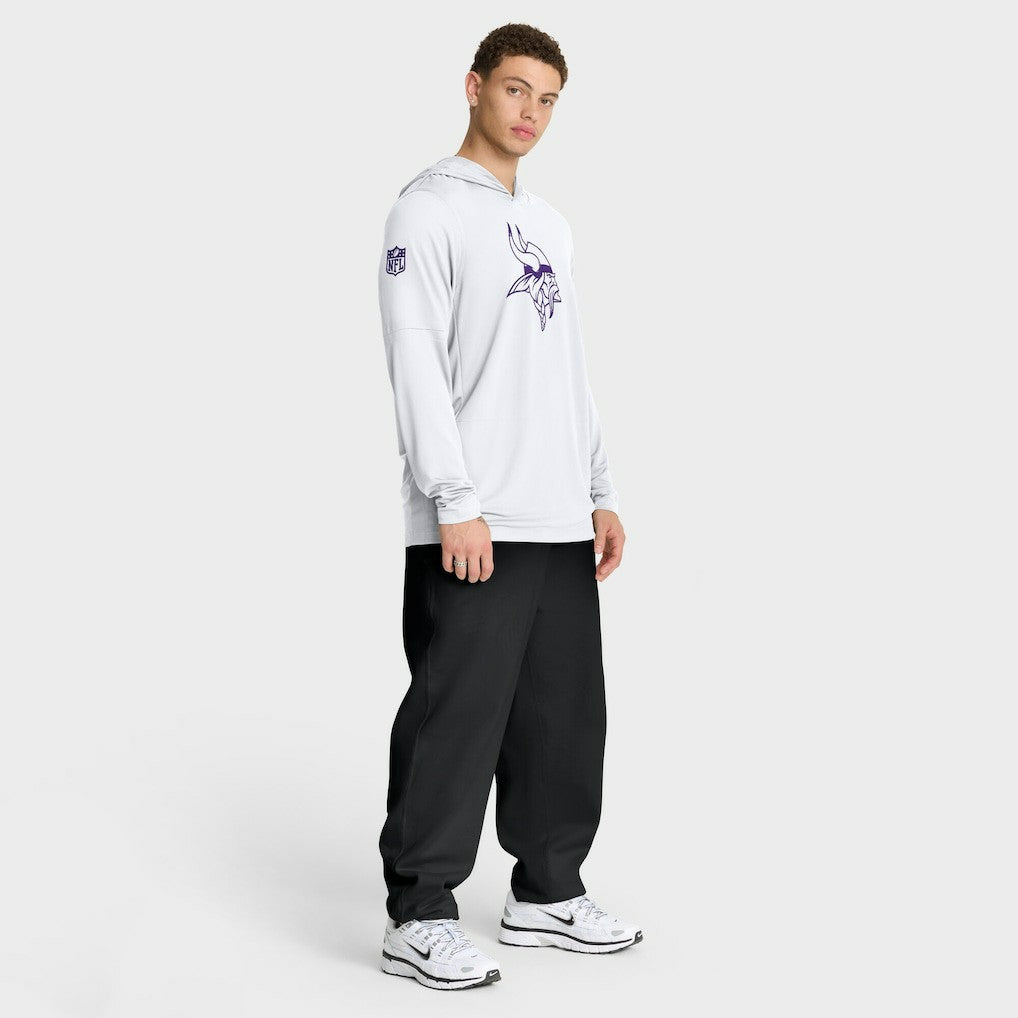 Sideline Option Read Dri-FIT Long Sleeve Hoodie T-Shirt  - Minnesota Vikings