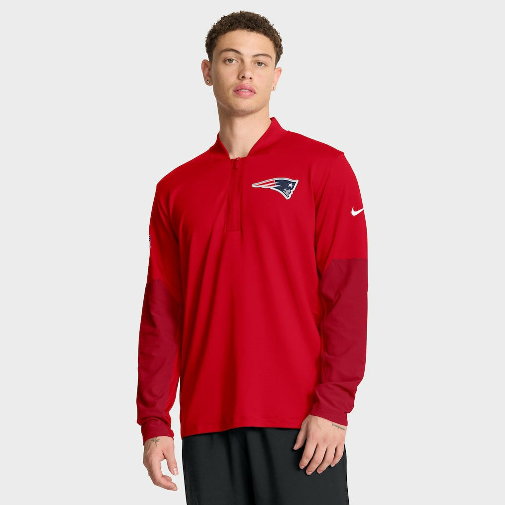 Sideline Dri-FIT Half-Zip Pullover - New England Patriots