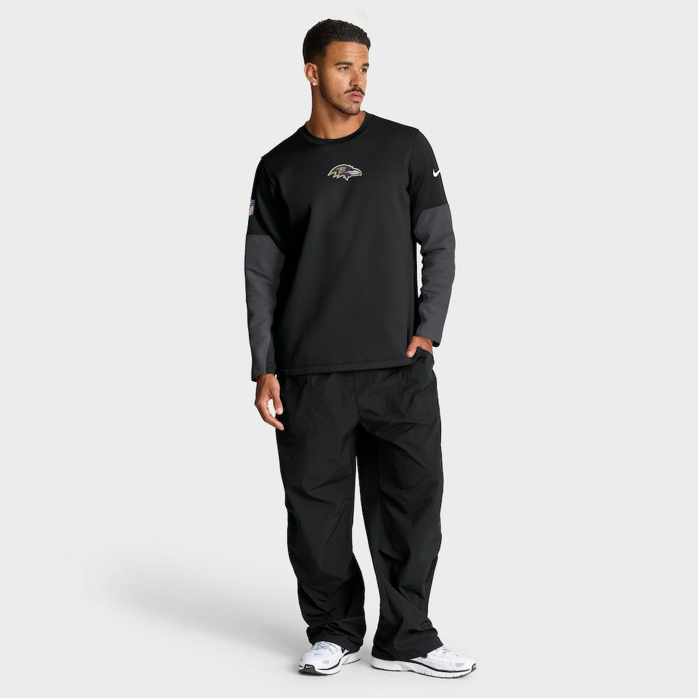Sideline Coach Therma-FIT Long Sleeve T-Shirt - Baltimore Ravens