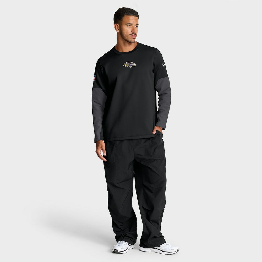 Sideline Coach Therma-FIT Long Sleeve T-Shirt - Baltimore Ravens