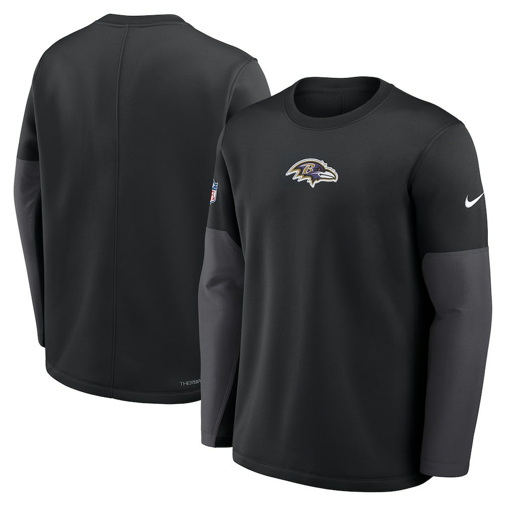Sideline Coach Therma-FIT Long Sleeve T-Shirt - Baltimore Ravens
