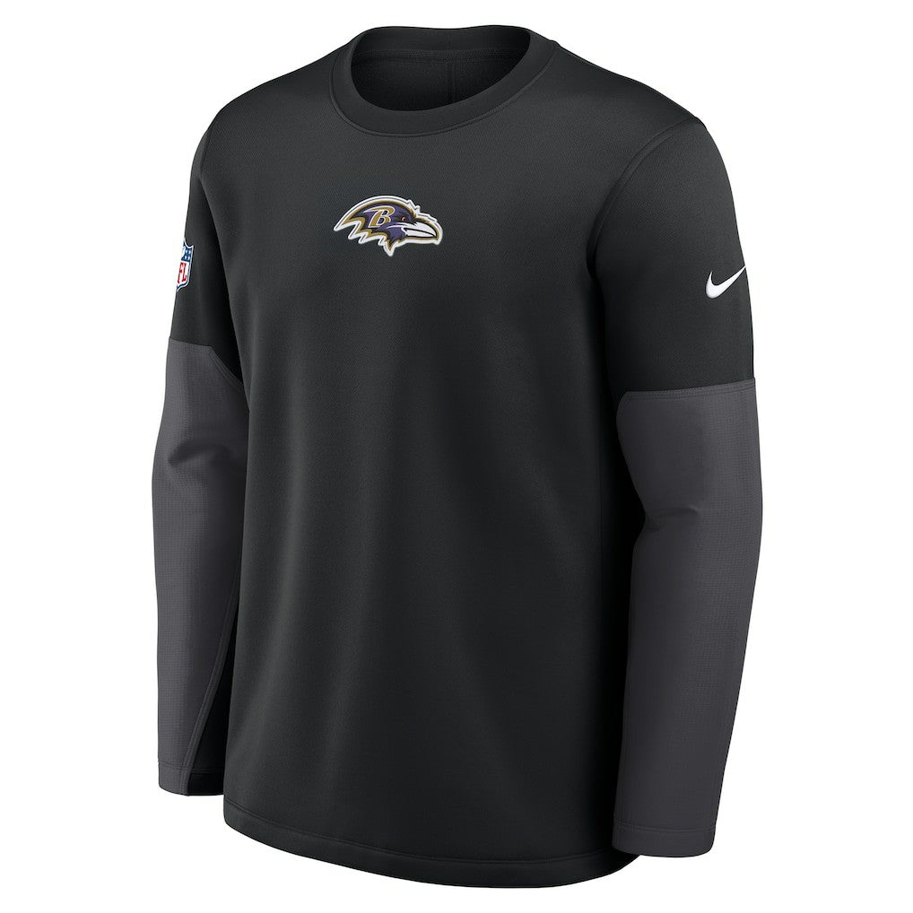 Sideline Coach Therma-FIT Long Sleeve T-Shirt - Baltimore Ravens