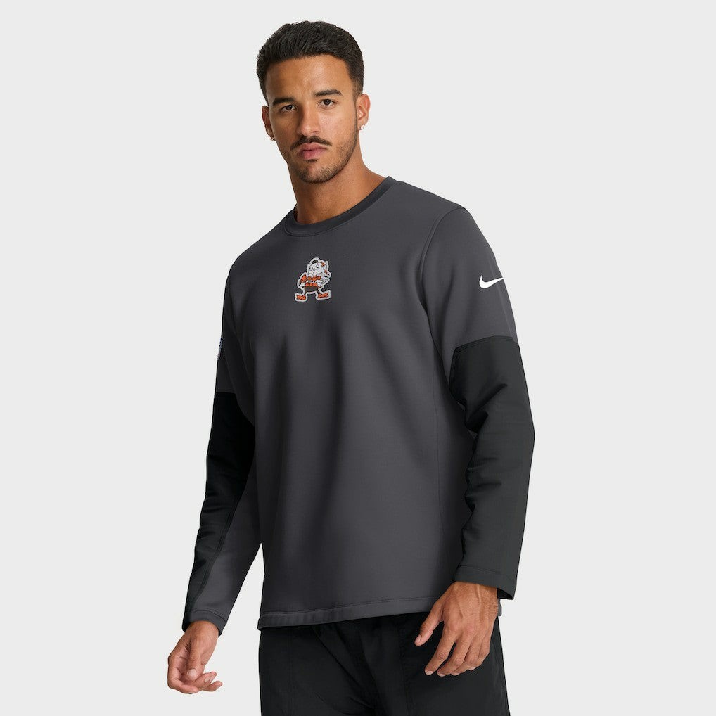 Sideline Coach Therma-FIT Long Sleeve T-Shirt - Cleveland Browns