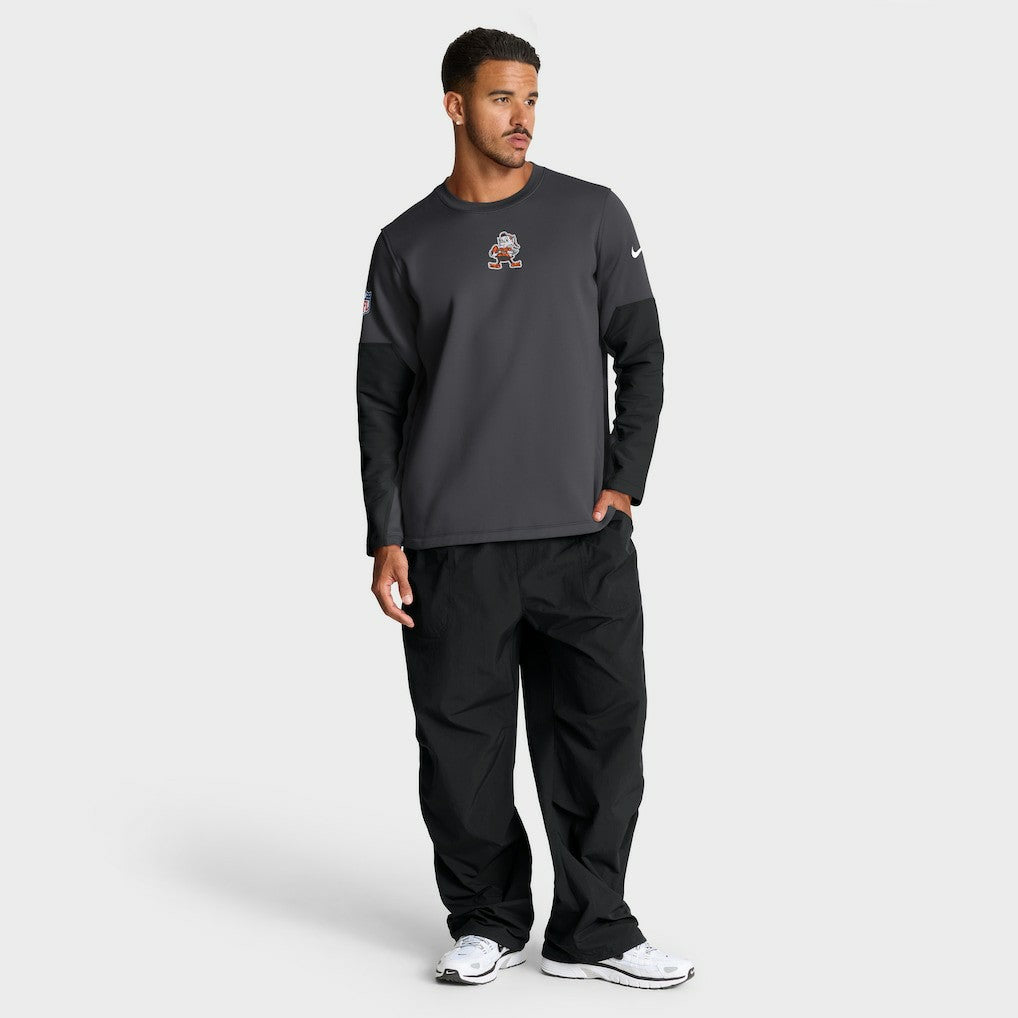 Sideline Coach Therma-FIT Long Sleeve T-Shirt - Cleveland Browns