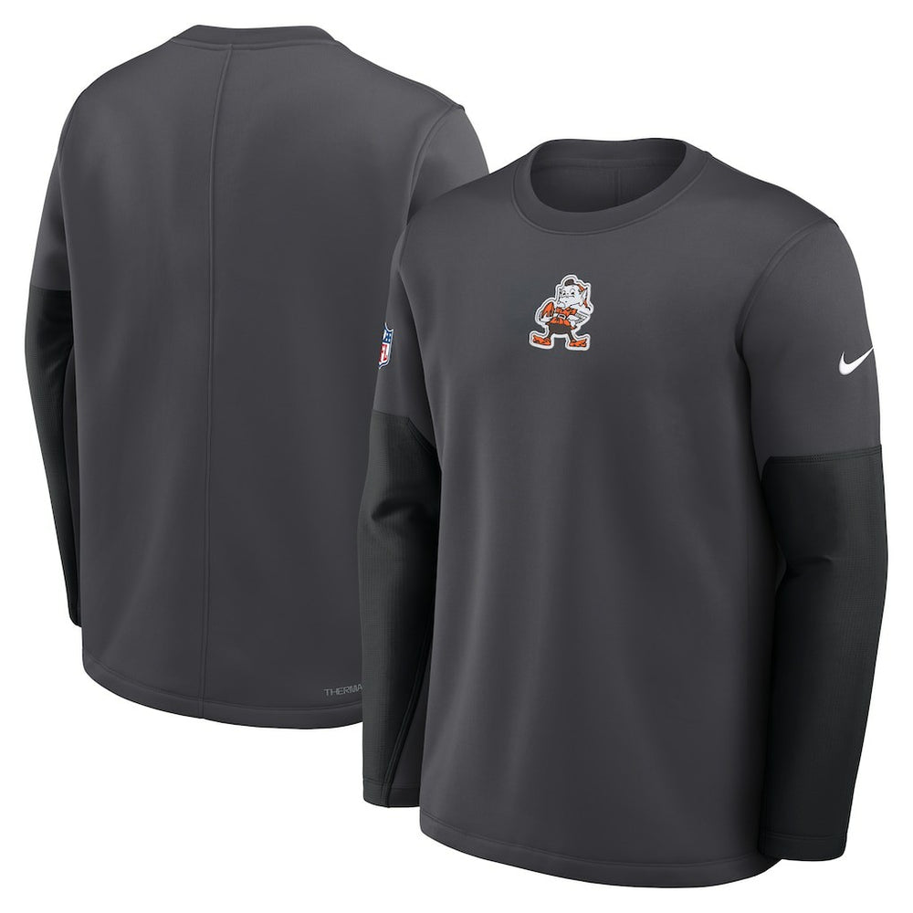 Sideline Coach Therma-FIT Long Sleeve T-Shirt - Cleveland Browns