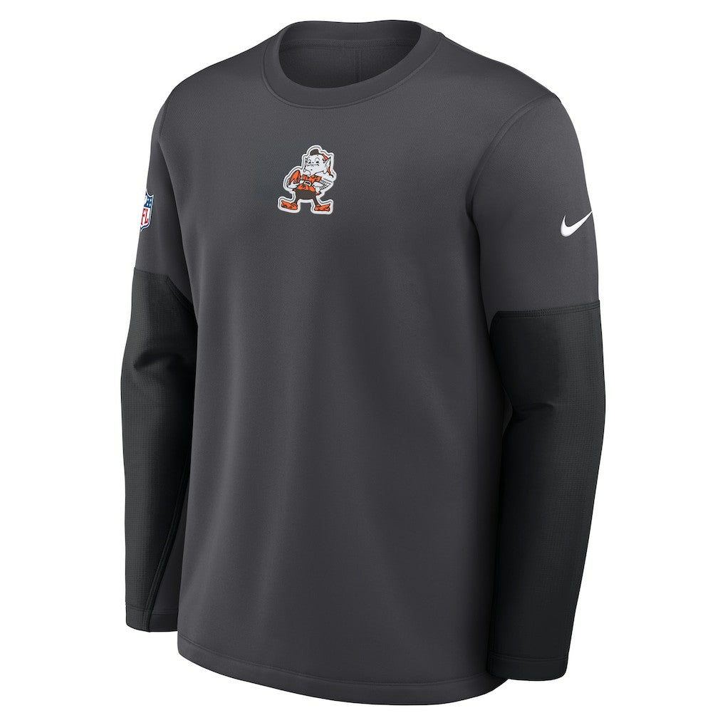 Sideline Coach Therma-FIT Long Sleeve T-Shirt - Cleveland Browns