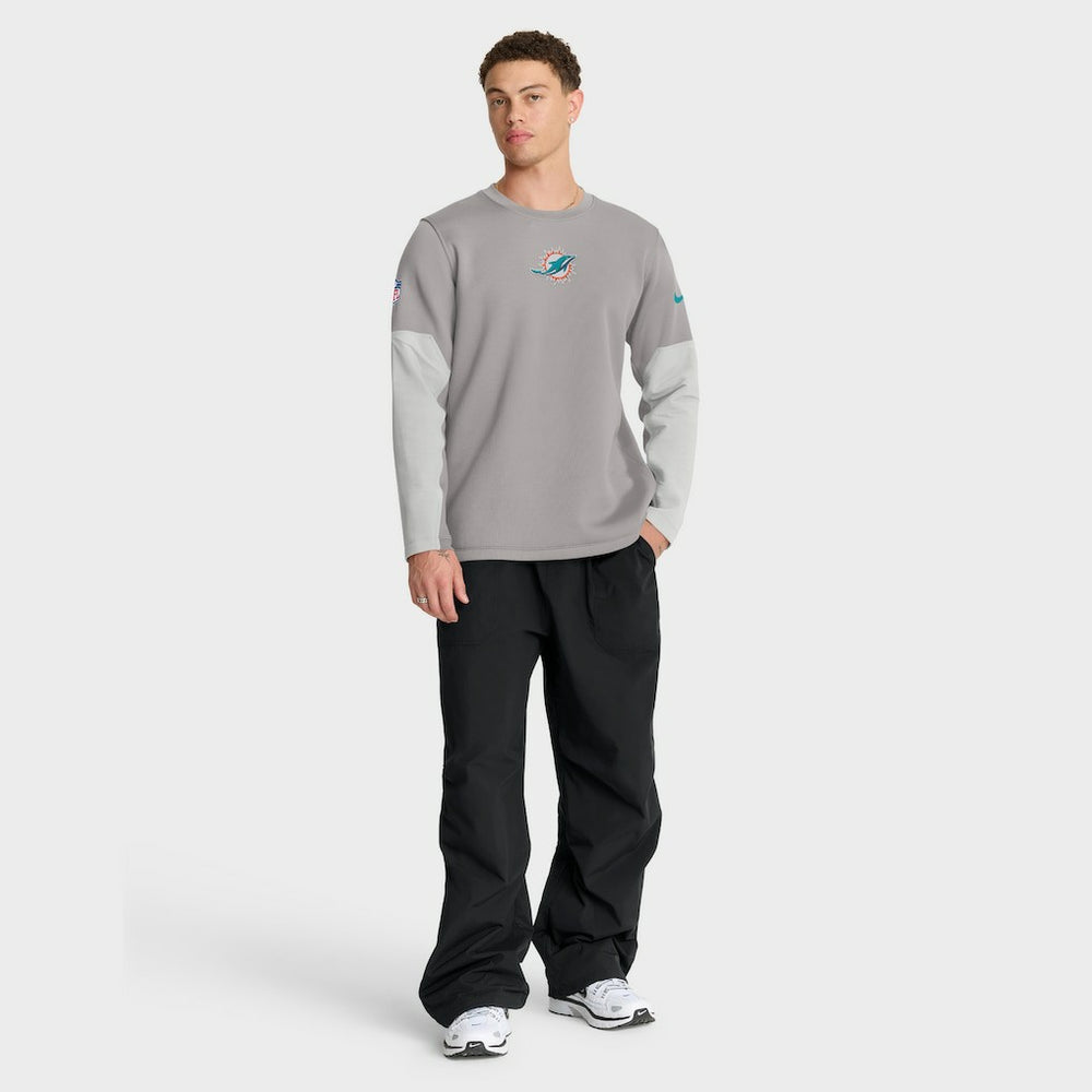 Sideline Coach Therma-FIT Long Sleeve T-Shirt - Miami Dolphins