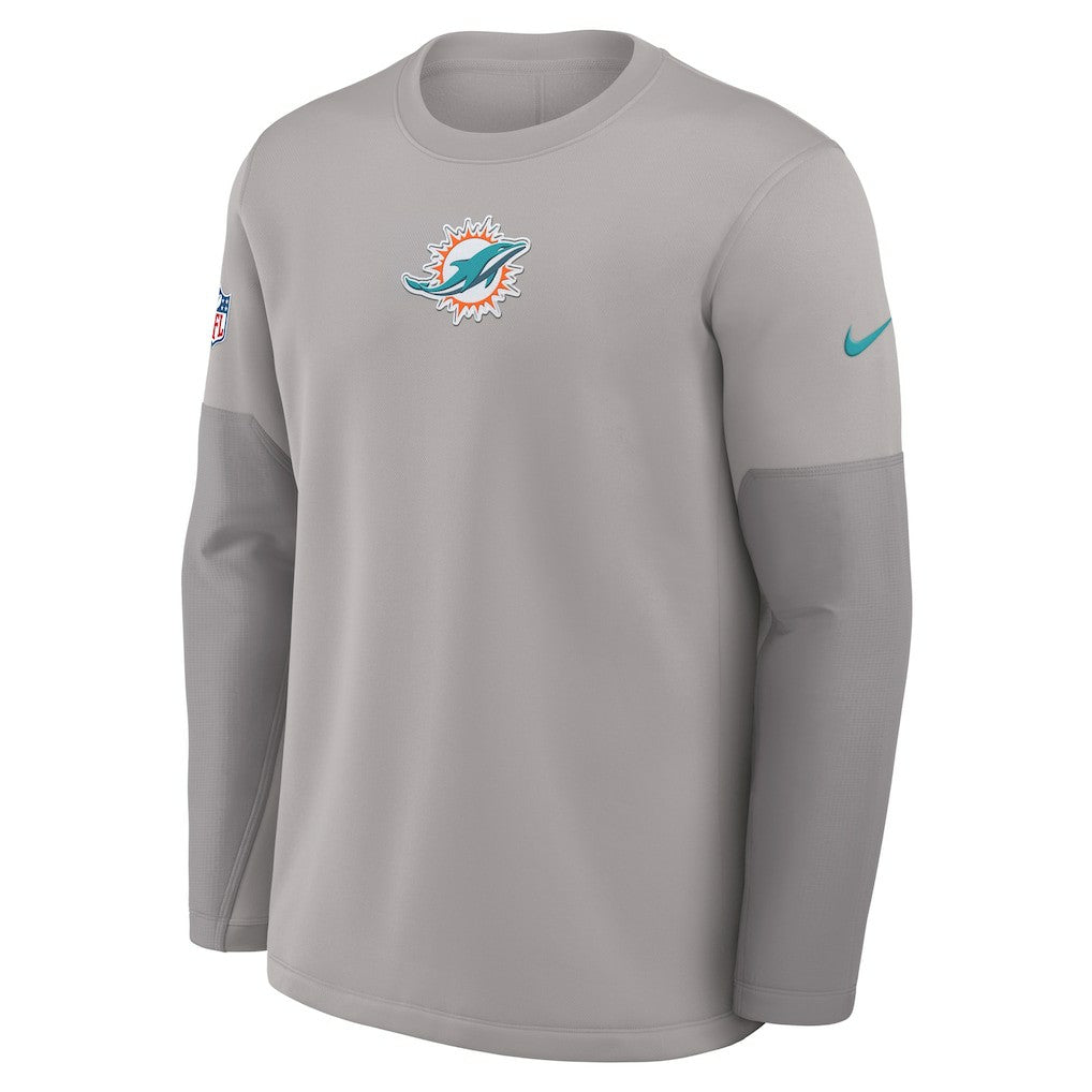 Sideline Coach Therma-FIT Long Sleeve T-Shirt - Miami Dolphins