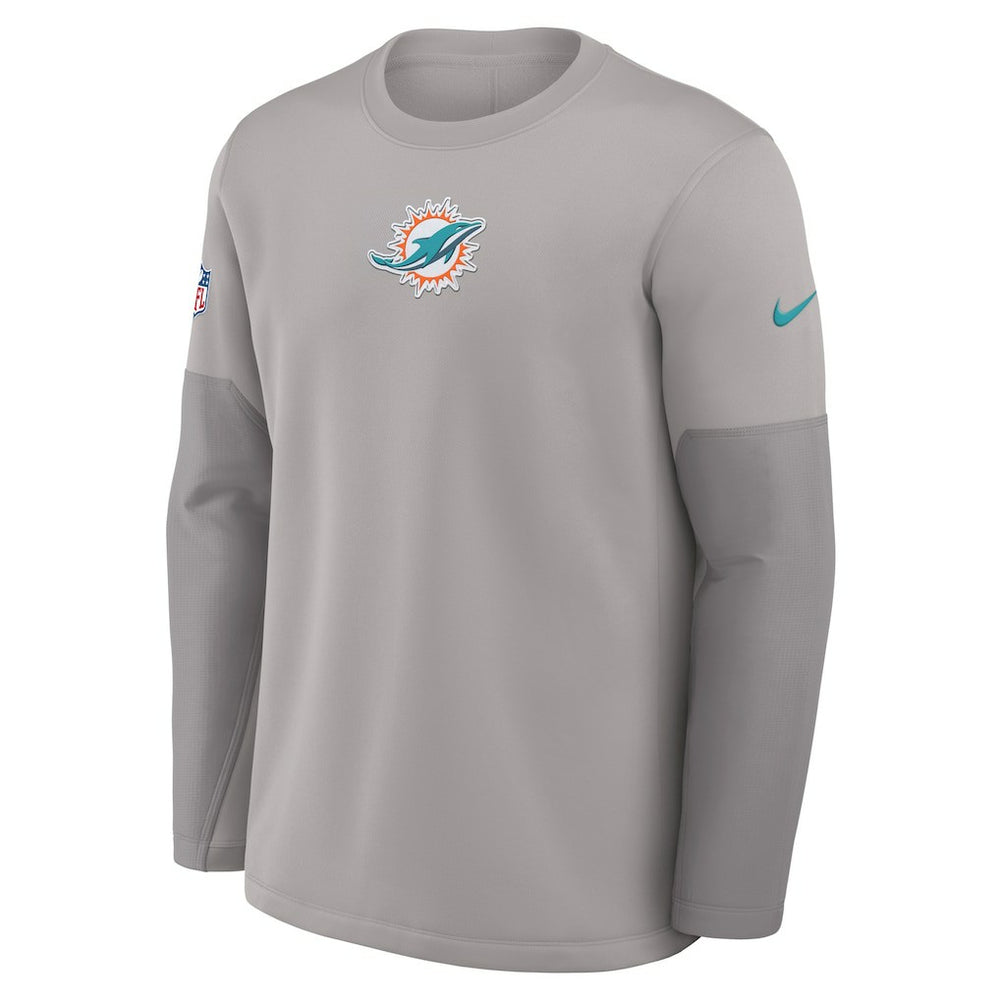 Sideline Coach Therma-FIT Long Sleeve T-Shirt - Miami Dolphins