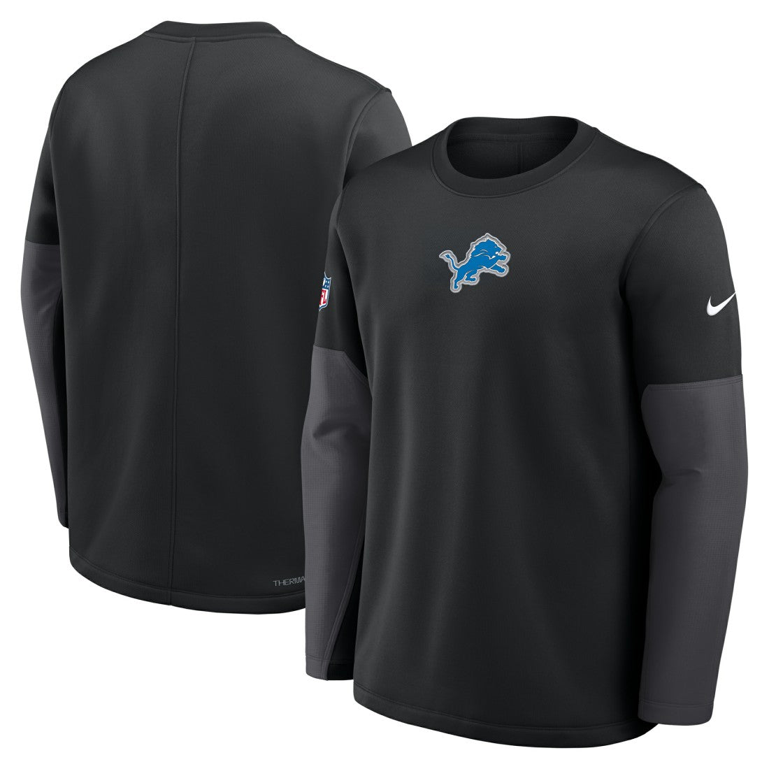 Sideline Coach Therma-FIT Long Sleeve T-Shirt - Detroit Lions