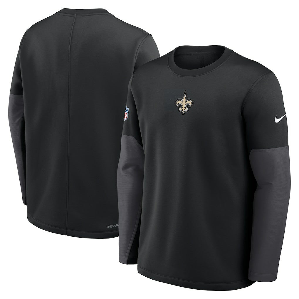 Sideline Coach Therma-FIT Long Sleeve T-Shirt - New Orleans Saints
