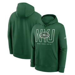 Busted Play Club Fleece Pullover Hoodie - New York Jets