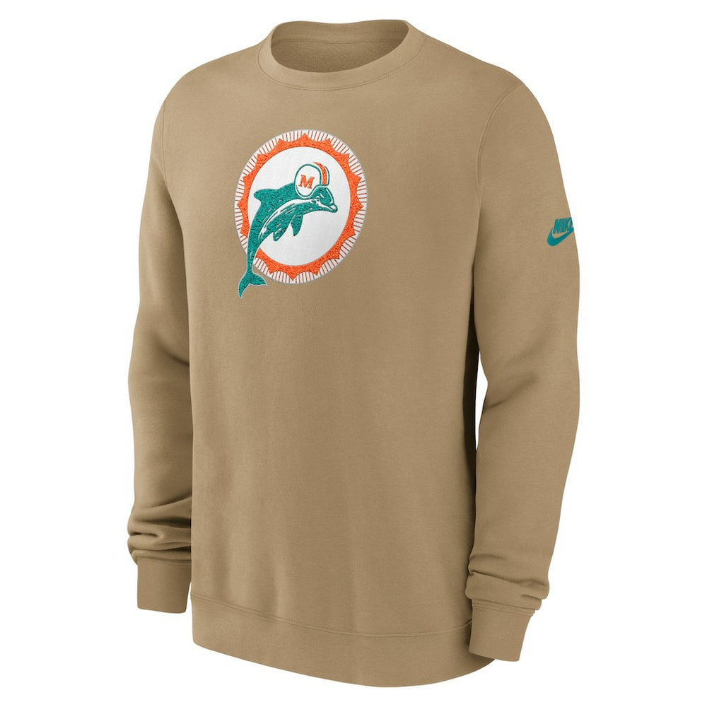 Swing Pass Rewind Club Pullover Sweatshirt - Miami Dolphins