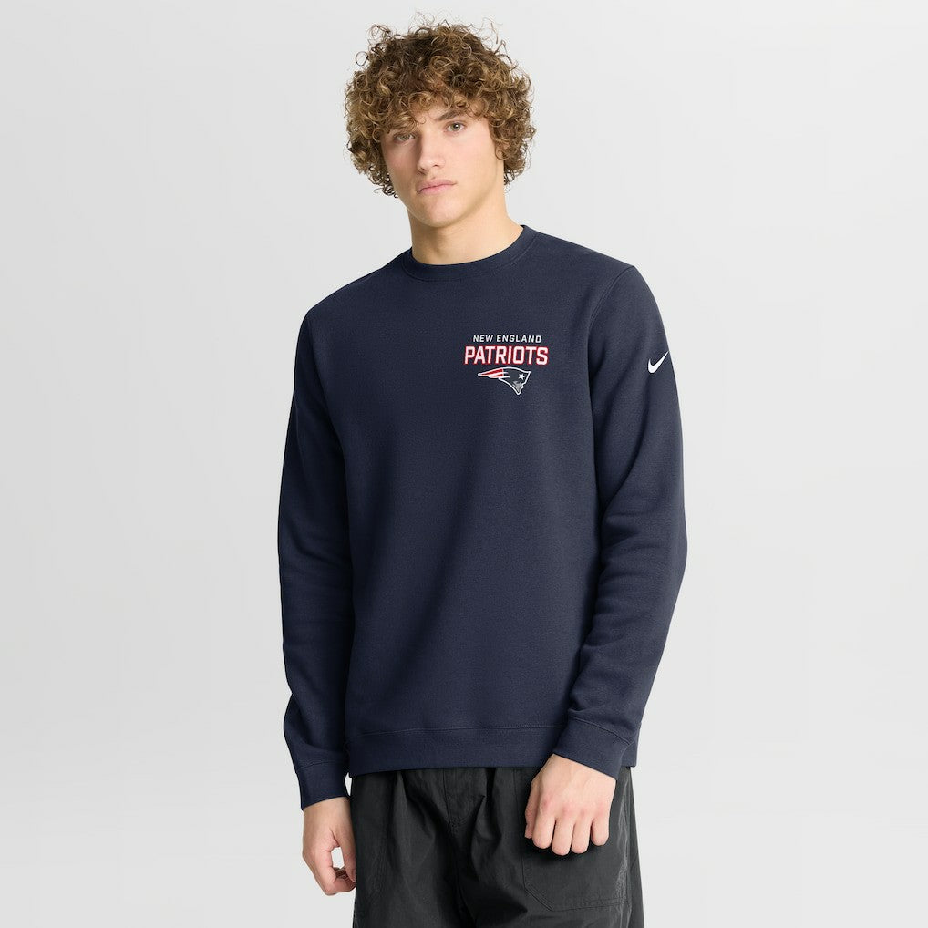Primetime Club Fleece Pullover Sweatshirt - New England Patriots