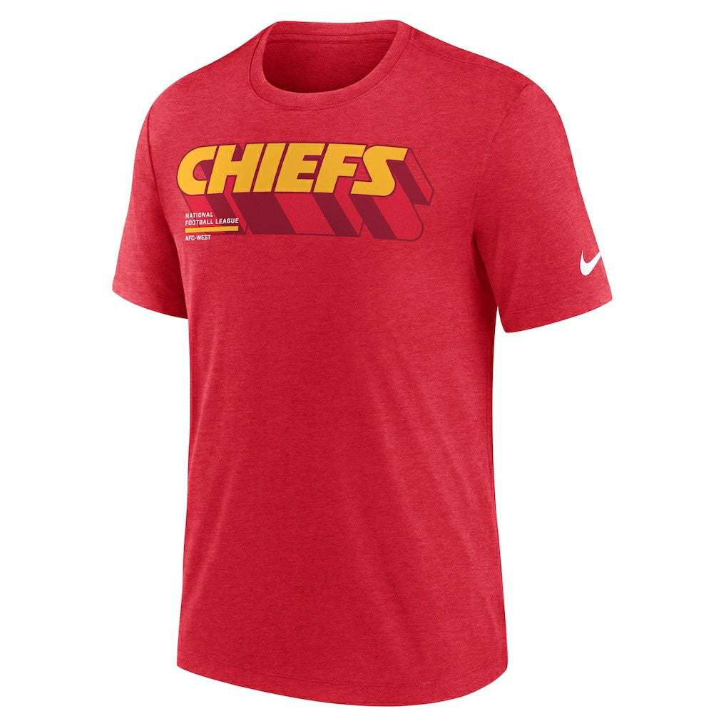 Long Pass Tri-Blend T-Shirt - Kansas City Chiefs