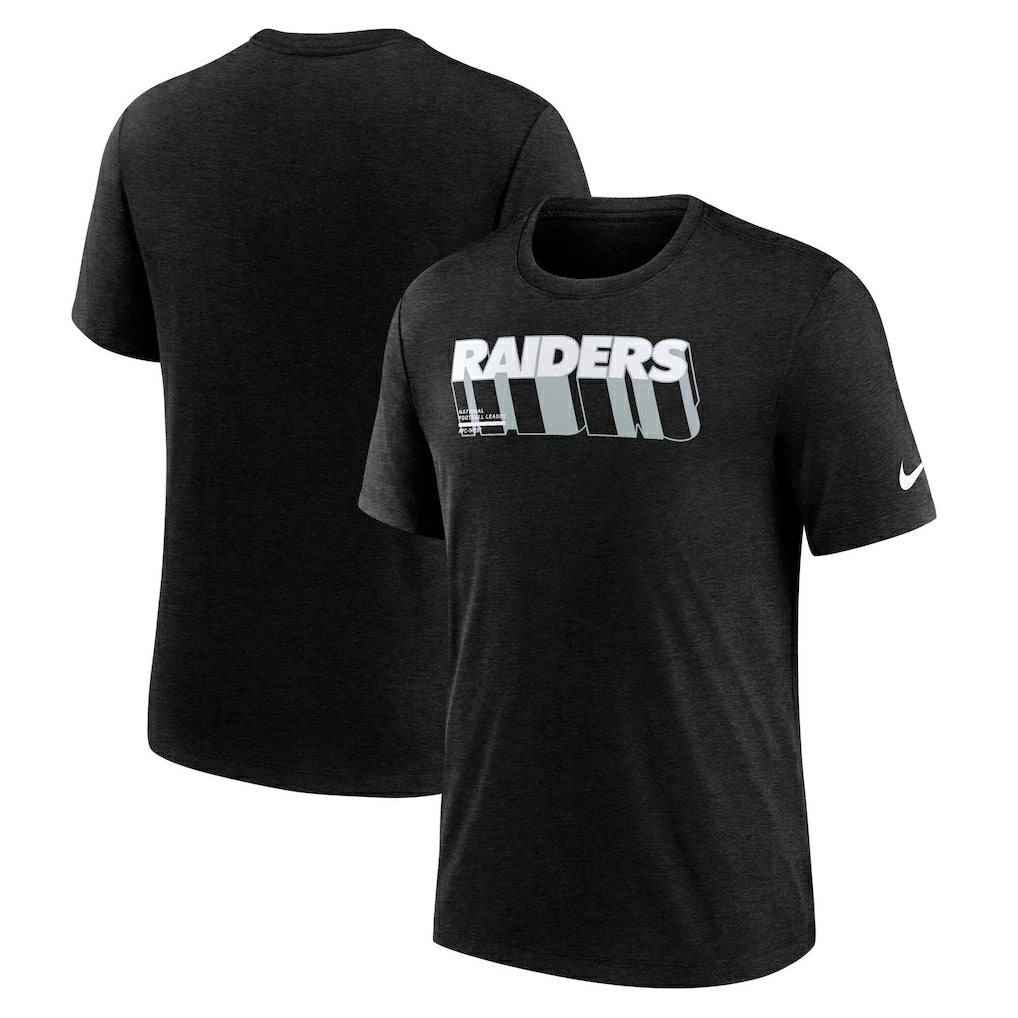 Long Pass Tri-Blend T-Shirt - Las Vegas Raiders
