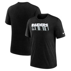 Long Pass Tri-Blend T-Shirt - Las Vegas Raiders