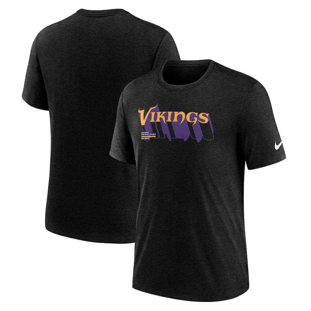 Long Pass Tri-Blend T-Shirt - Minnesota Vikings