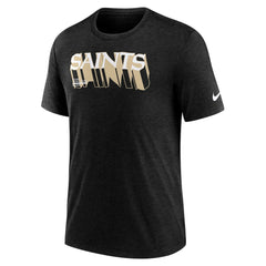 Long Pass Tri-Blend T-Shirt - New Orleans Saints