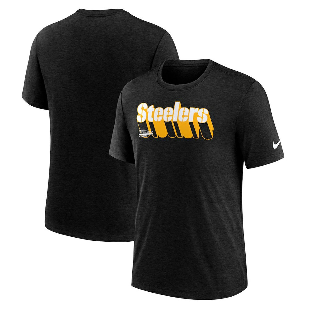 Long Pass Tri-Blend T-Shirt - Pittsburgh Steelers