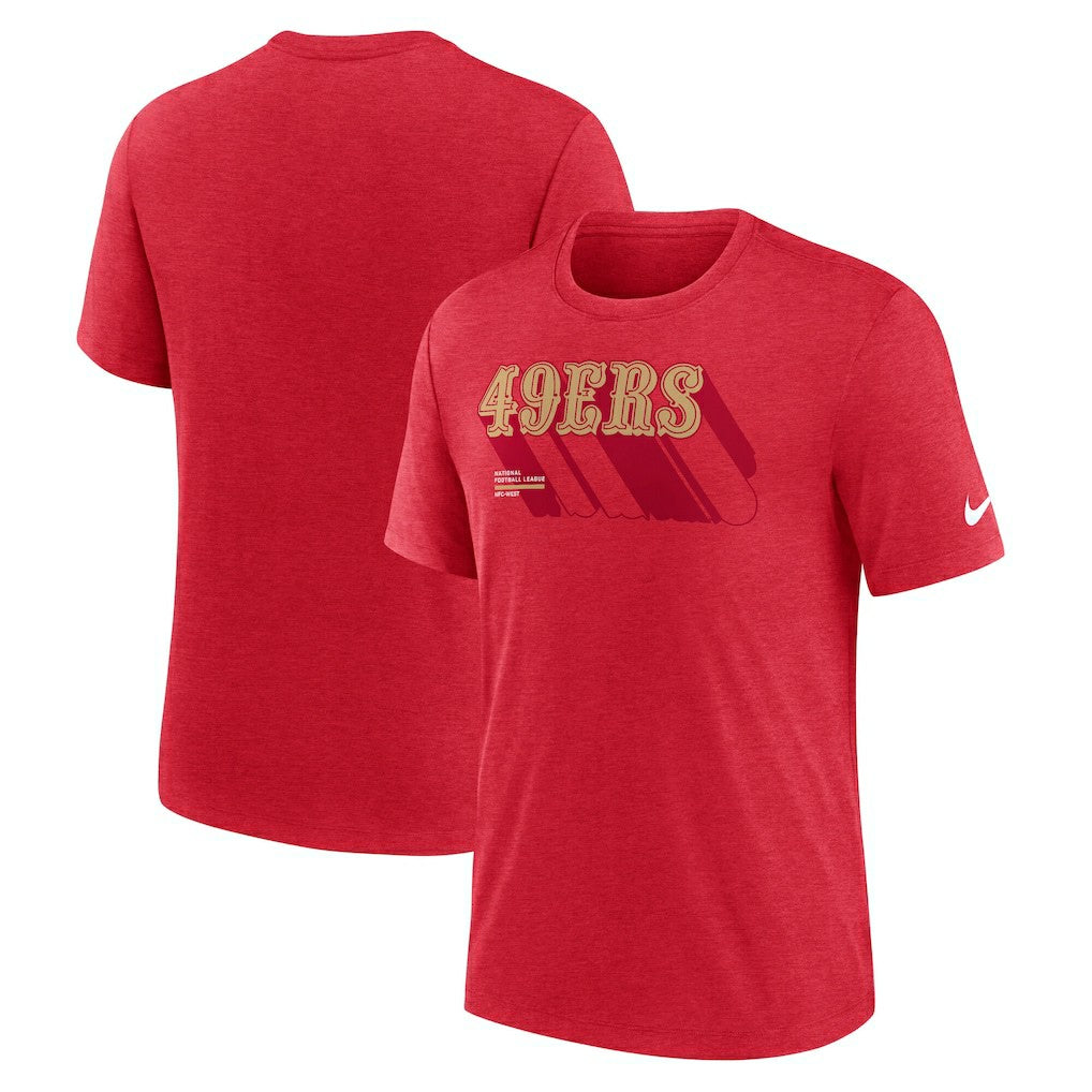 Long Pass Tri-Blend T-Shirt - San Francisco 49ers
