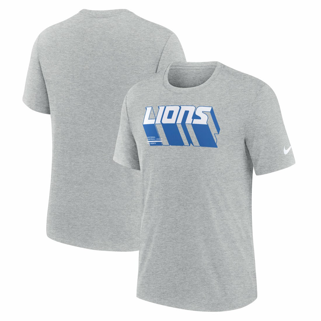 Long Pass Tri-Blend T-Shirt - Detroit Lions