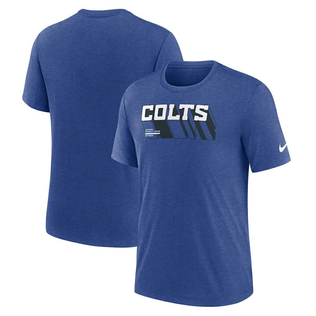 Long Pass Tri-Blend T-Shirt - Indianapolis Colts